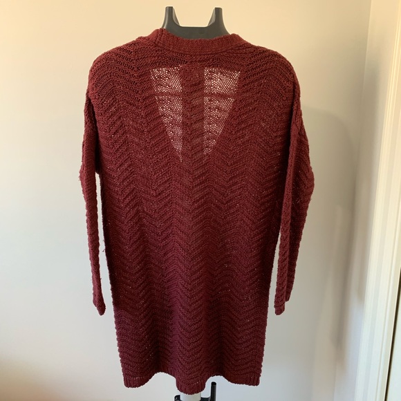 Cozy Maroon Oversized Sweater - Picture 2 of 6